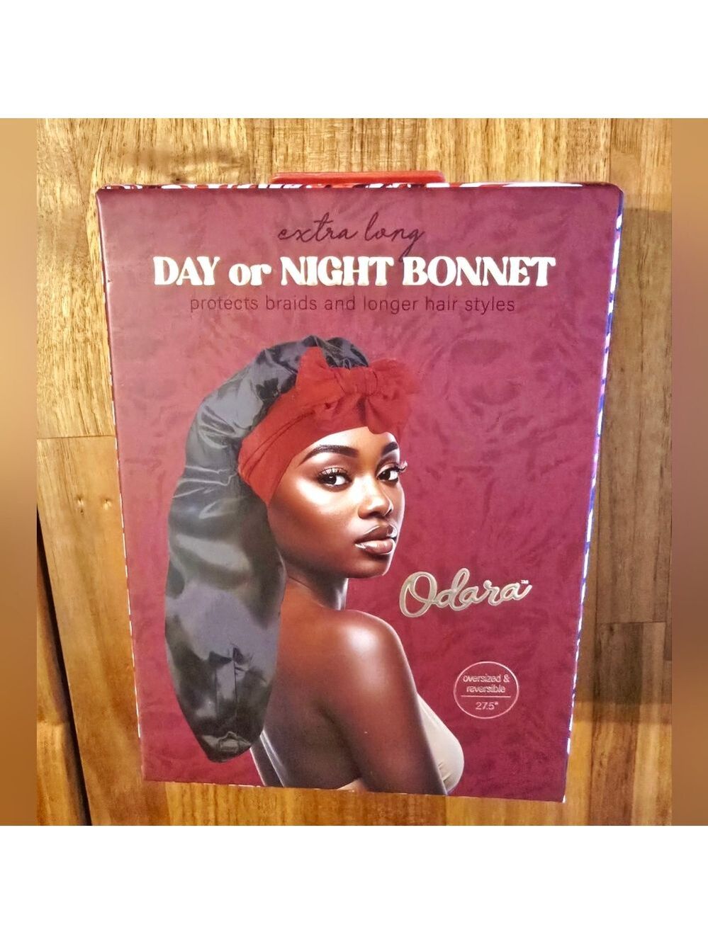 NEW! Odara Extra Long Reversible Day or Night Bonnet